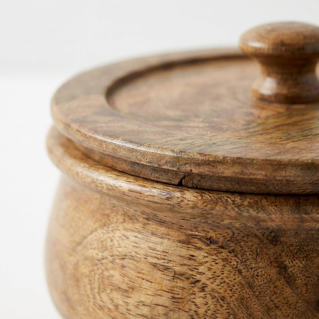 Large Mango Wood Flatbread Box
