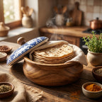 Small Mango Wood Flatbread Box