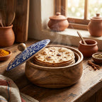 Small Mango Wood Flatbread Box