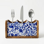 House of Avana Mango Wood Cutlery Stand