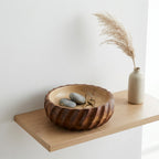 Pink Mango Wood Gravy Bowl