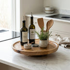 House of Avana Mango Wood Lazy Susan Turntable