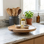 House of Avana Mango Wood Lazy Susan Turntable
