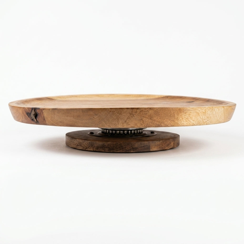 House of Avana Mango Wood Lazy Susan Turntable