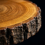 House of Avana Round Tree Mango Wood Platter Set of 3
