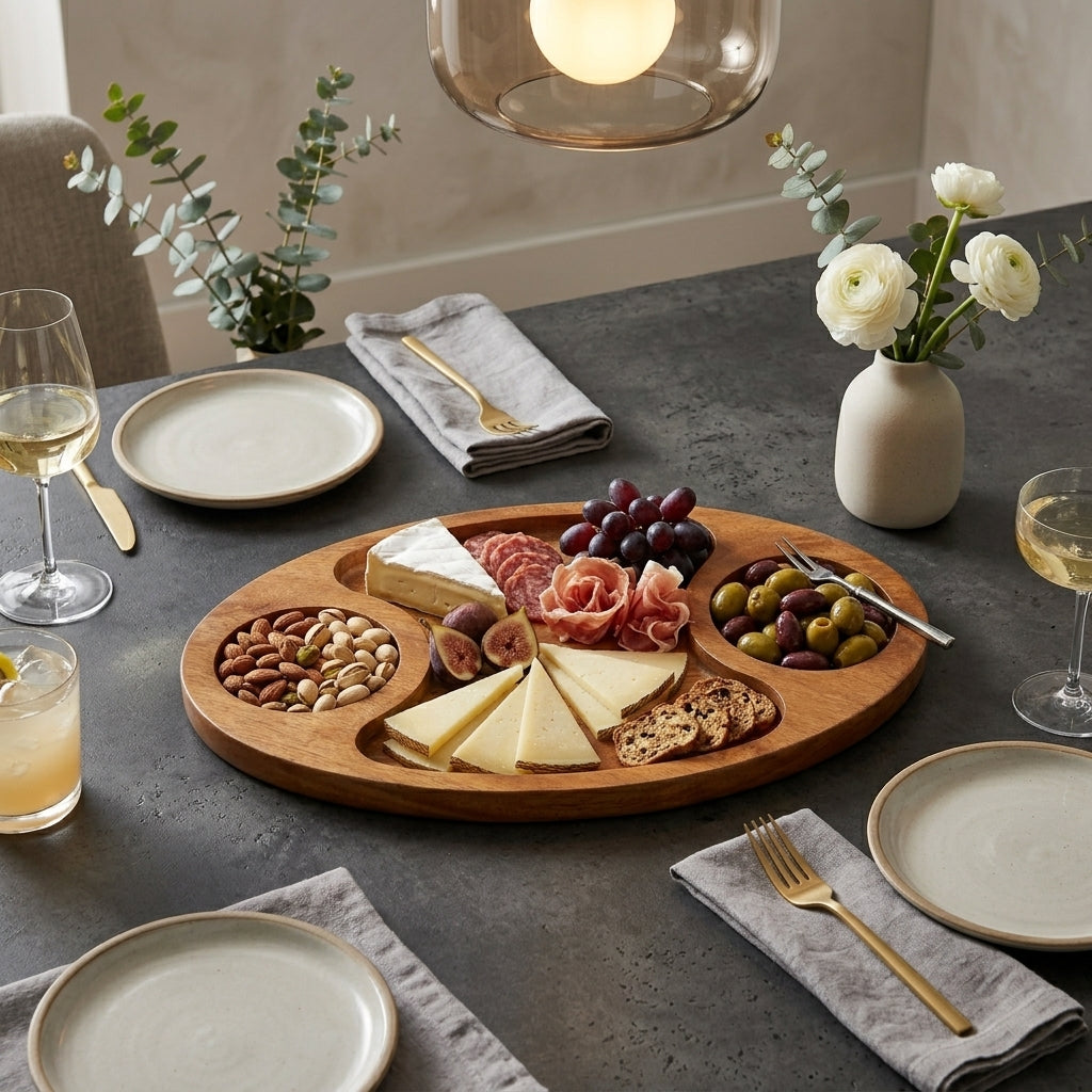 House of Avana Oval Mango Wood Platter