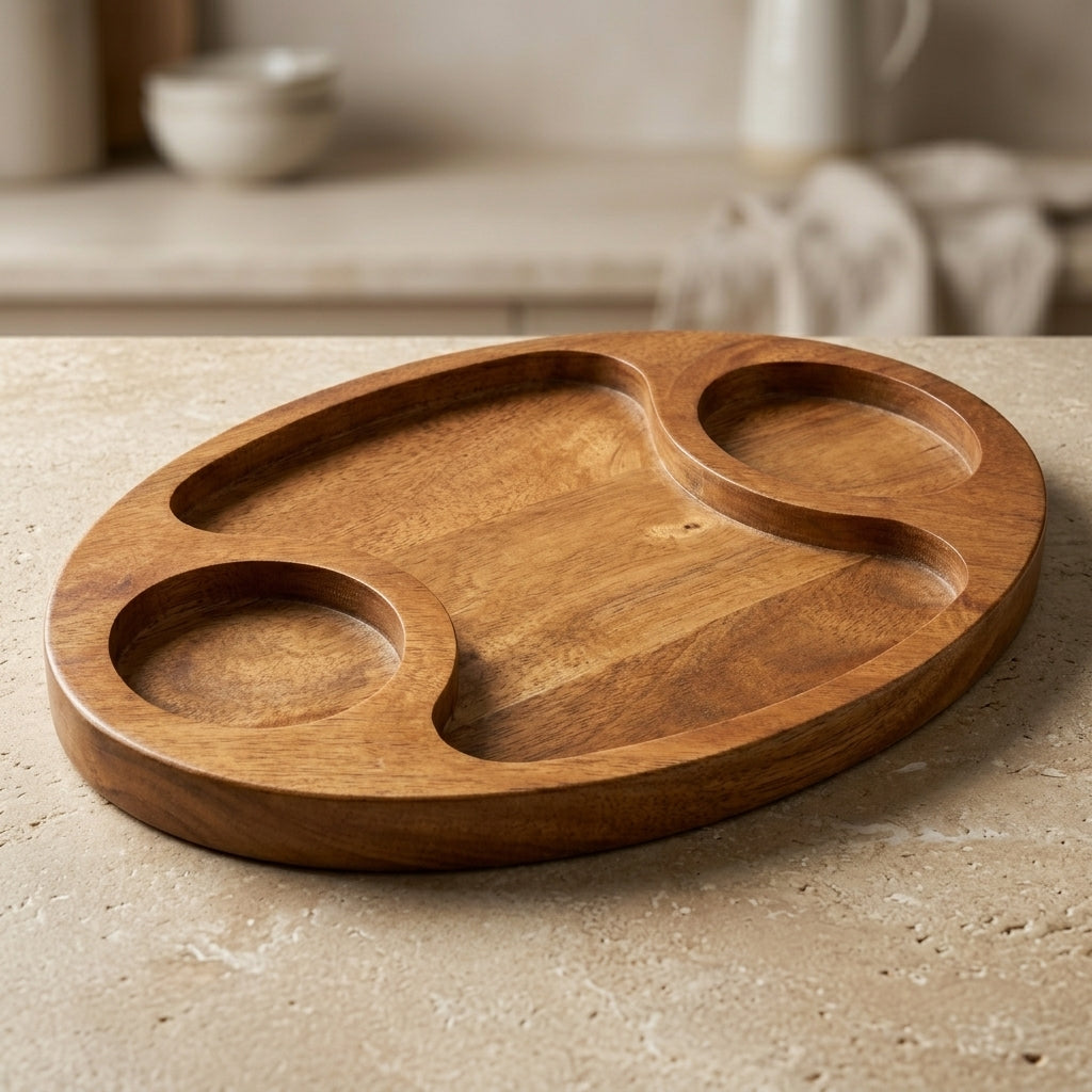 House of Avana Oval Mango Wood Platter
