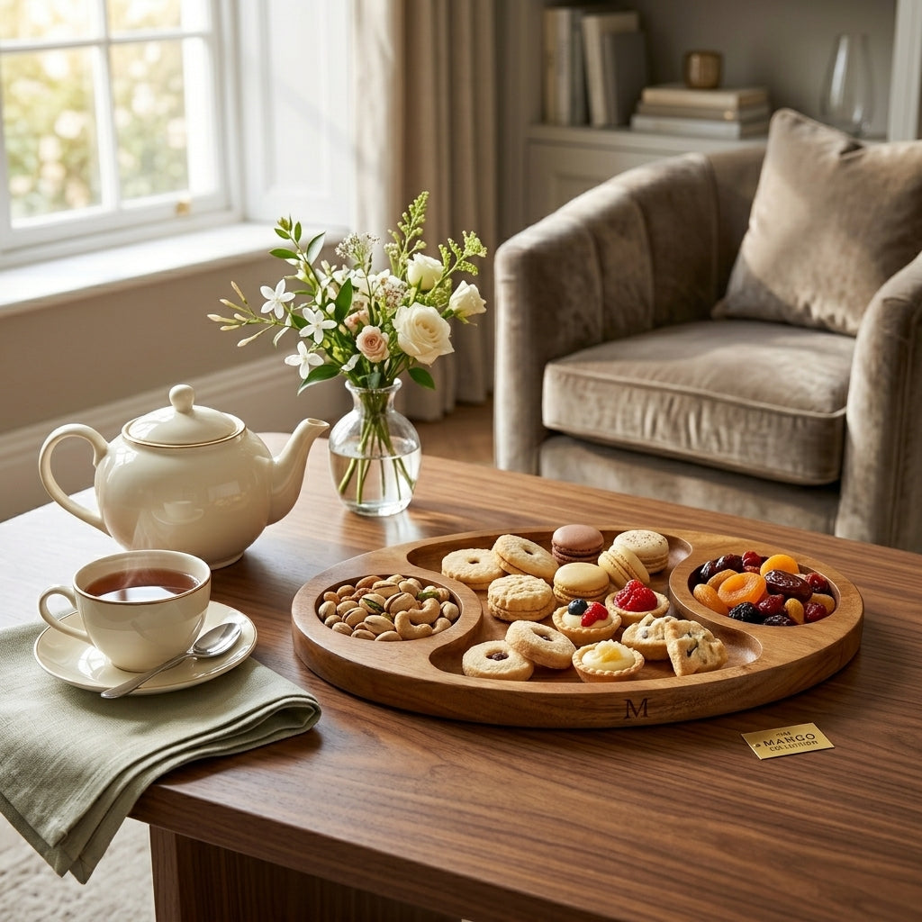 House of Avana Oval Mango Wood Platter