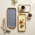 Set of 3 Large Mango Wood Nesting Serving Trays