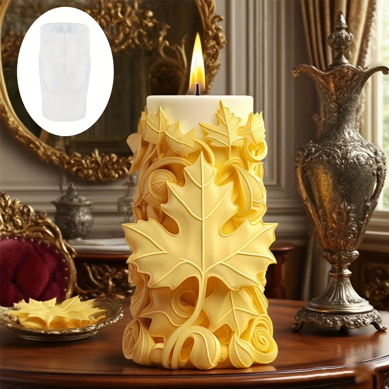3D Maple Leaf Candle Molds - Durable Silicone Scented Candle & Soap Molds for Elegant Fall Decor, Weddings, Halloween, and Home Accents, Candle Making Supplies, Decorative Molds, Realistic Leaf Design, Highquality Silicone House Of Avana