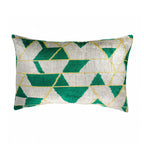 Mapple Silk Velvet Ikat Throw Pillow Cover X 24, back view - House Of Avana