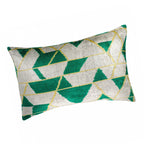 Mapple Silk Velvet Ikat Throw Pillow Cover X 24, side view - House Of Avana