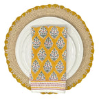 Marigold Raffia Placemats, Boho Round Natural Hand Woven Placemats, Table Mats for Dining Table Payton James