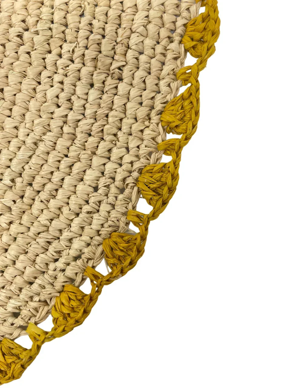 Marigold Raffia Placemats, Boho Round Natural Hand Woven Placemats, Table Mats for Dining Table Payton James
