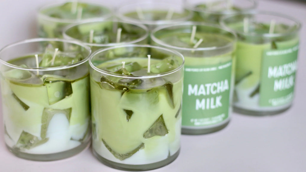Matcha Milk Container Candle Clay House Candles