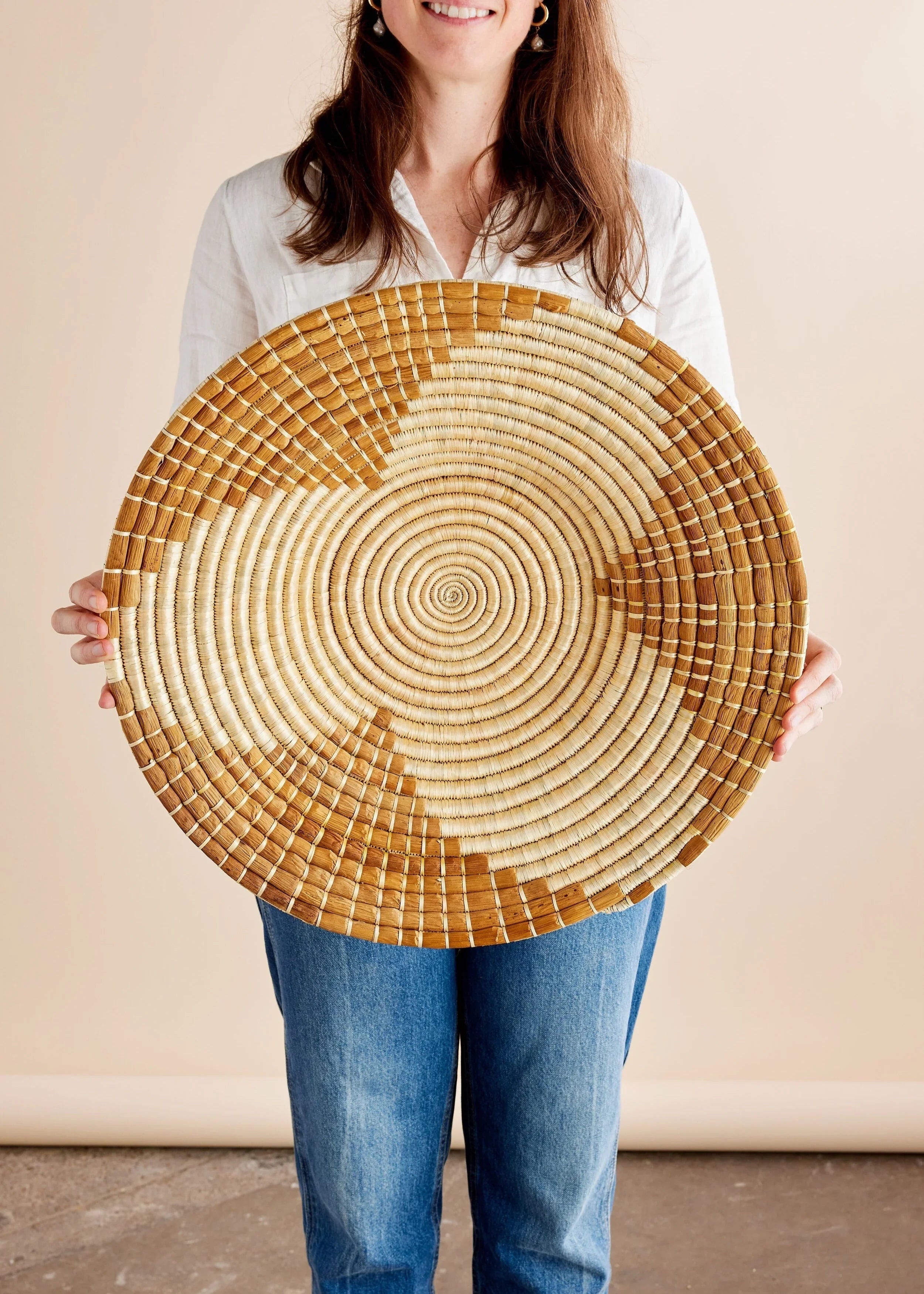 Maua Banana Bark Wall Basket Kanju Interiors