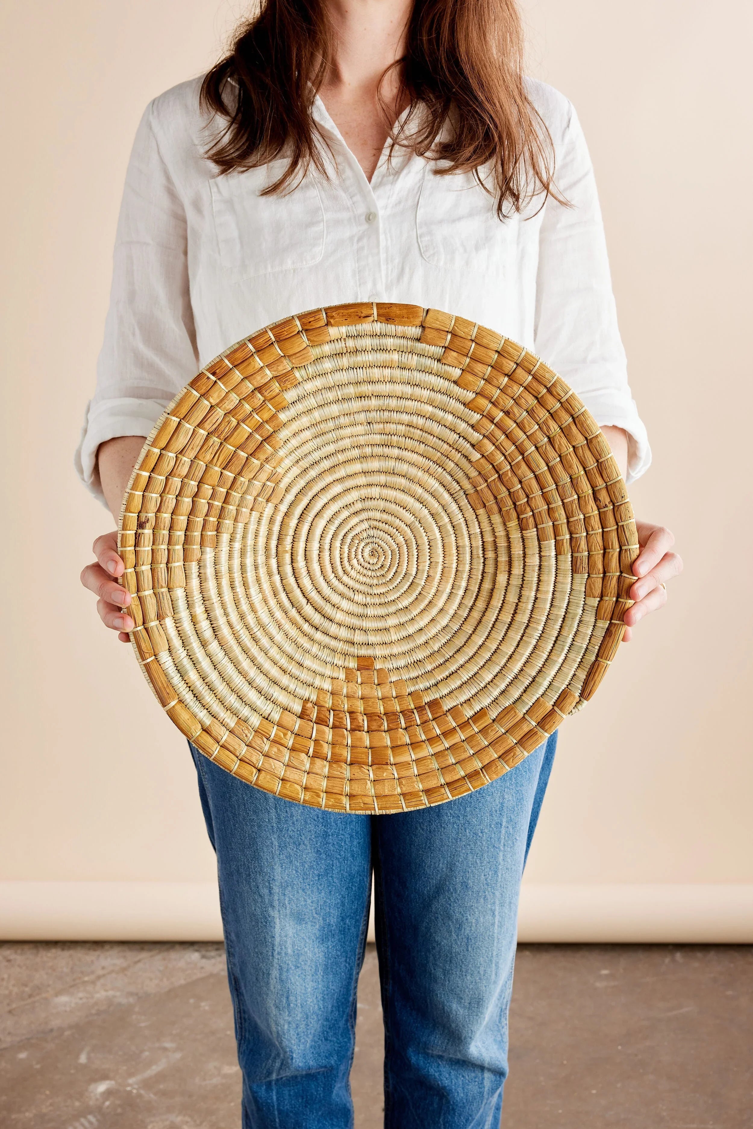 Maua Banana Bark Wall Basket Kanju Interiors
