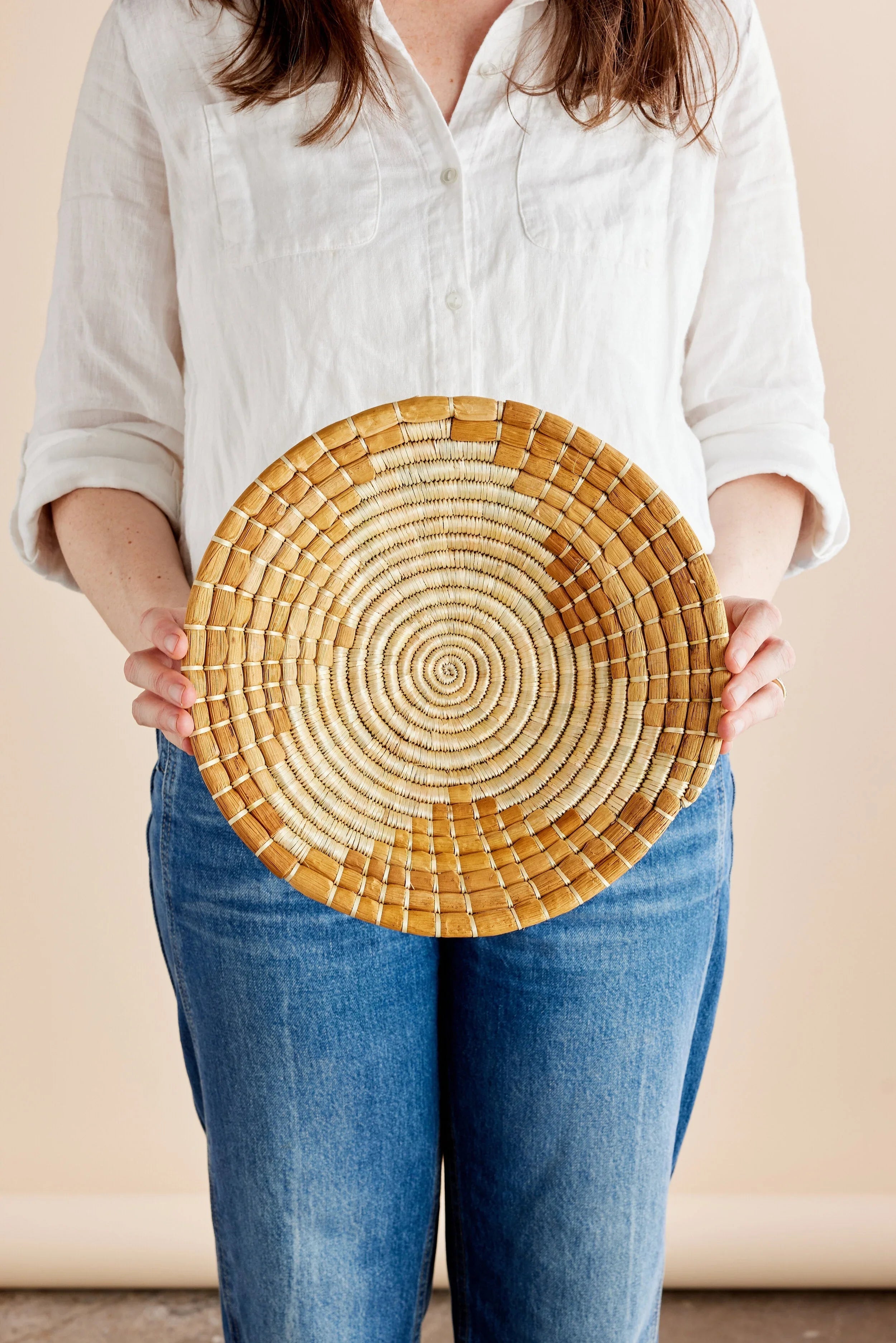 Maua Banana Bark Wall Basket Kanju Interiors