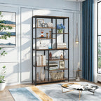 Extra Tall 79" Heavy-duty Industrial Bookshelf - 9-tier Freestanding Bookcase with Sturdy Metal Frame &... - House Of Avana