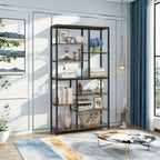 Extra Tall 79" Heavy-duty Industrial Bookshelf - 9-tier Freestanding Bookcase with Sturdy Metal Frame &... - House Of Avana