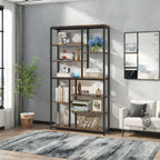Extra Tall 79" Heavy-duty Industrial Bookshelf - 9-tier Freestanding Bookcase with Sturdy Metal Frame &... - House Of Avana