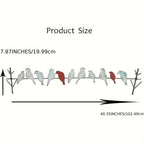 Metal Bird Wall Decoration with Layered Design, side view - House Of Avana