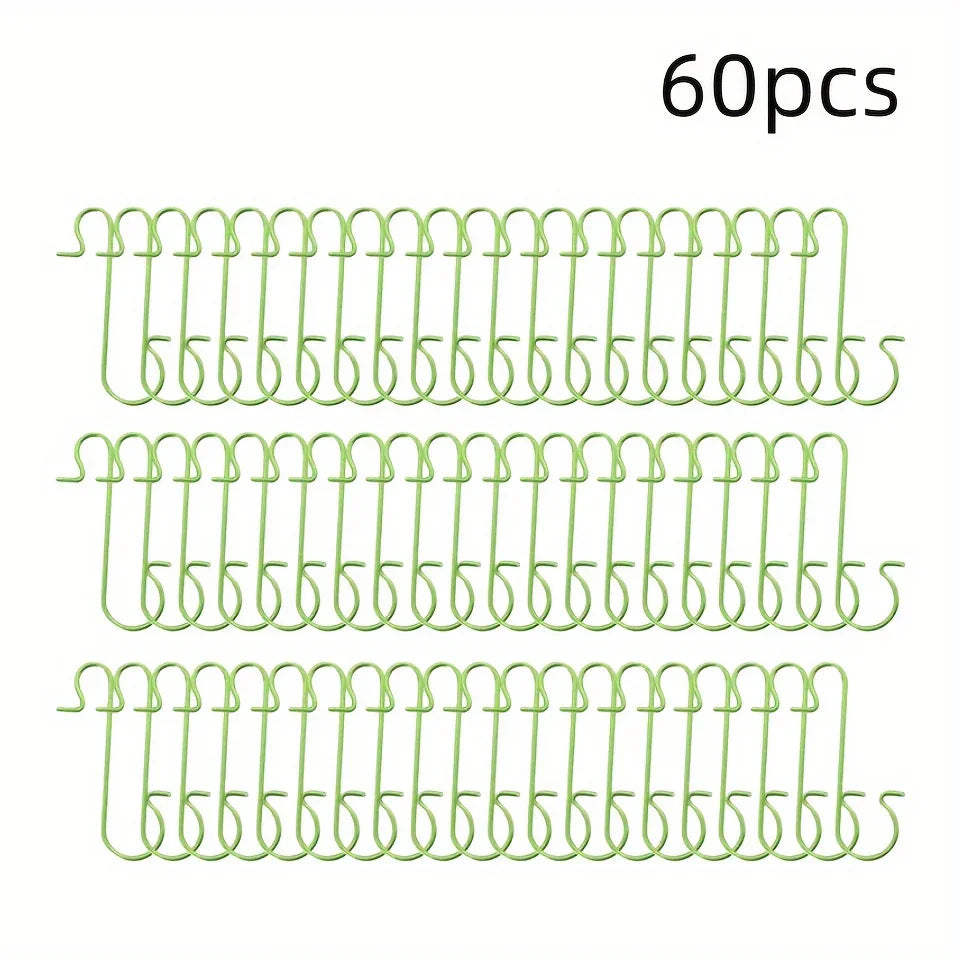 60pcs Christmas Ornament Hooks Ornament Hangers Christmas Metal Wire Silvery Golden Hooks Red Green Hooks For Christmas Tree Decoration Easter Gift House Of Avana