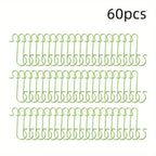 60pcs Christmas Ornament Hooks Ornament Hangers Christmas Metal Wire Silvery Golden Hooks Red Green Hooks For Christmas Tree Decoration Easter Gift House Of Avana [[SKU:HOA-SCU-488-A]]