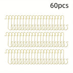 60pcs Christmas Ornament Hooks Ornament Hangers Christmas Metal Wire Silvery Golden Hooks Red Green Hooks For Christmas Tree Decoration Easter Gift House Of Avana