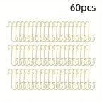 60pcs Christmas Ornament Hooks Ornament Hangers Christmas Metal Wire Silvery Golden Hooks Red Green Hooks For Christmas Tree Decoration Easter Gift House Of Avana [[SKU:HOA-SCU-488]]
