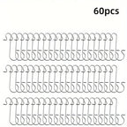 60pcs Christmas Ornament Hooks Ornament Hangers Christmas Metal Wire Silvery Golden Hooks Red Green Hooks For Christmas Tree Decoration Easter Gift House Of Avana