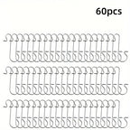 60pcs Christmas Ornament Hooks Ornament Hangers Christmas Metal Wire Silvery Golden Hooks Red Green Hooks For Christmas Tree Decoration Easter Gift House Of Avana [[SKU:HOA-SCU-488]]