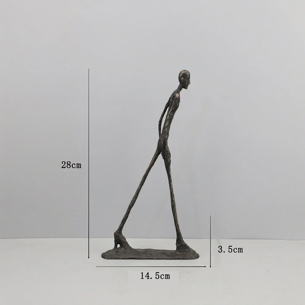 Metal Figure Sculpture Giacometti Style for Your Living Room