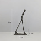 Metal Figure Sculpture Giacometti Style for Your Living Room