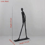 Metal Figure Sculpture Giacometti Style for Your Living Room