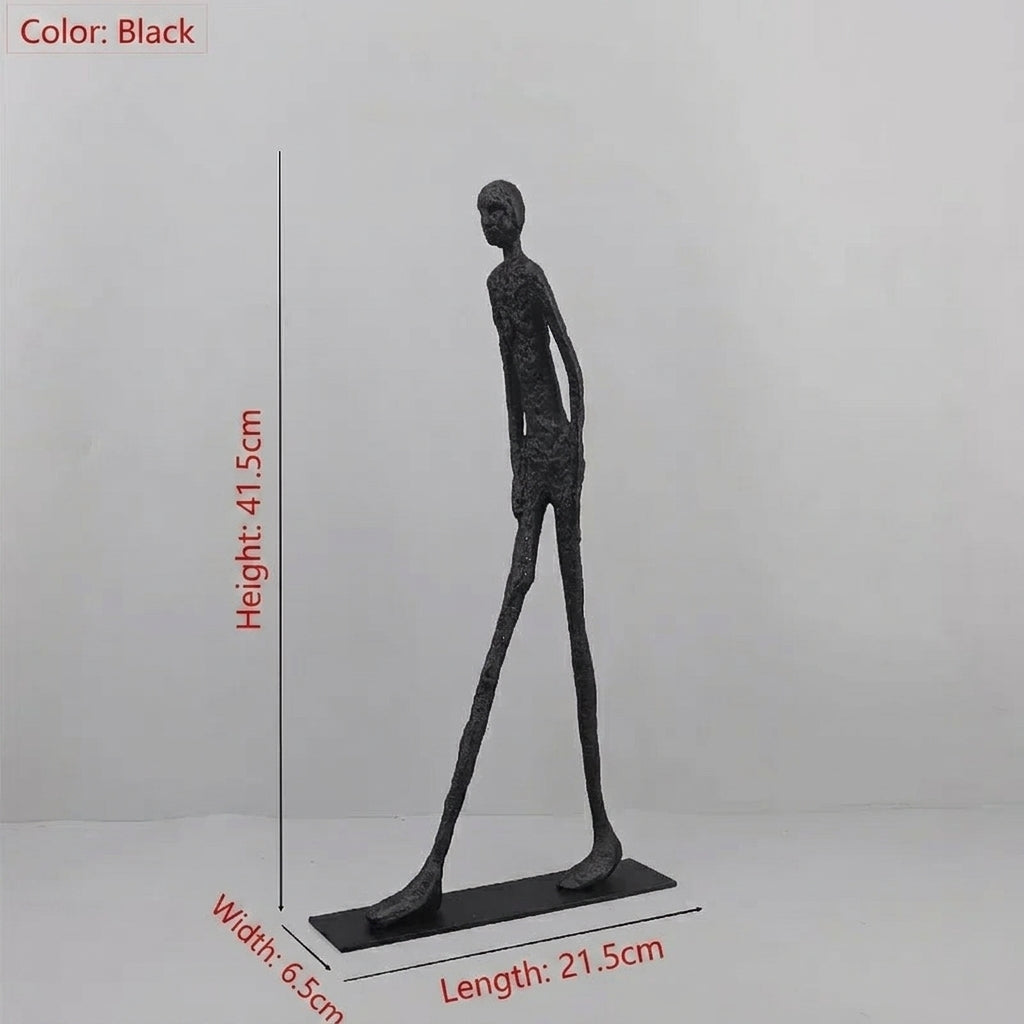 Metal Figure Sculpture Giacometti Style for Your Living Room
