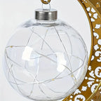 Metal Night Light - Golden Crescent Moon LED