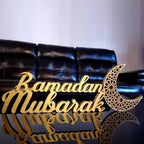 Ramadan Mubarak Wooden Table Stand, Ramadan Mubarak Decoration, Eid Mubarak Decoration, Ramadan Gifts, Ramadan Room Decoration, Ramadan Decor, Ramadan Decorations for Home, Ramadan Mubarak Sign House Of Avana [[SKU:HOA-WAL-070]]