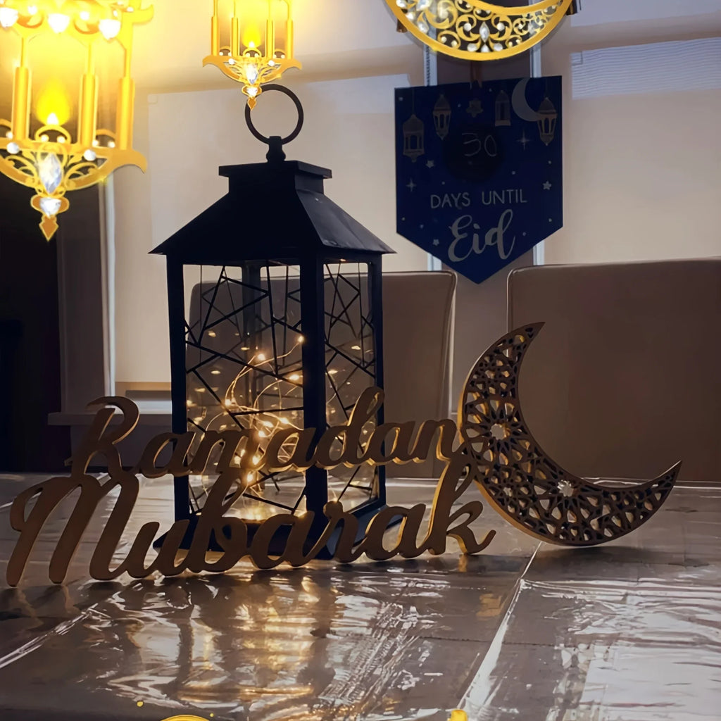Ramadan Mubarak Wooden Table Stand, Ramadan Mubarak Decoration, Eid Mubarak Decoration, Ramadan Gifts, Ramadan Room Decoration, Ramadan Decor, Ramadan Decorations for Home, Ramadan Mubarak Sign House Of Avana