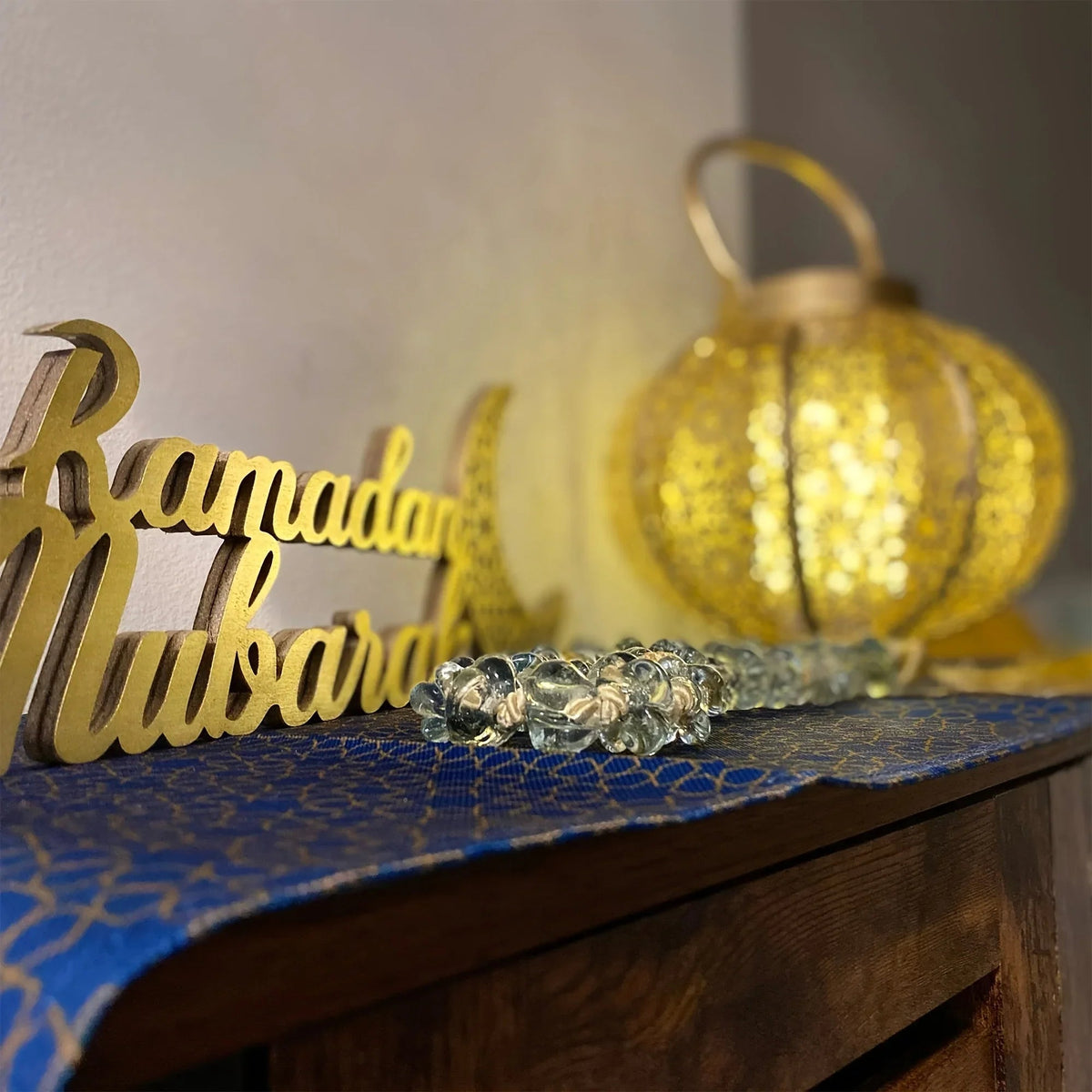 Ramadan Mubarak Wooden Table Stand, Ramadan Mubarak Decoration, Eid Mubarak Decoration, Ramadan Gifts, Ramadan Room Decoration, Ramadan Decor, Ramadan Decorations for Home, Ramadan Mubarak Sign House Of Avana [[SKU:HOA-WAL-070]]