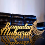 Ramadan Mubarak Wooden Table Stand, Ramadan Mubarak Decoration, Eid Mubarak Decoration, Ramadan Gifts, Ramadan Room Decoration, Ramadan Decor, Ramadan Decorations for Home, Ramadan Mubarak Sign House Of Avana [[SKU:HOA-WAL-070]]