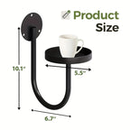 Metal Wall Planters with Geometric Frame - 3-pack Hanging Shelves, top view - House Of Avana [[SKU:HOA-WAL-062]]