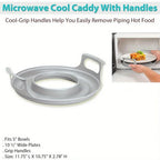 Microwave Caddy - with Handles Plastic