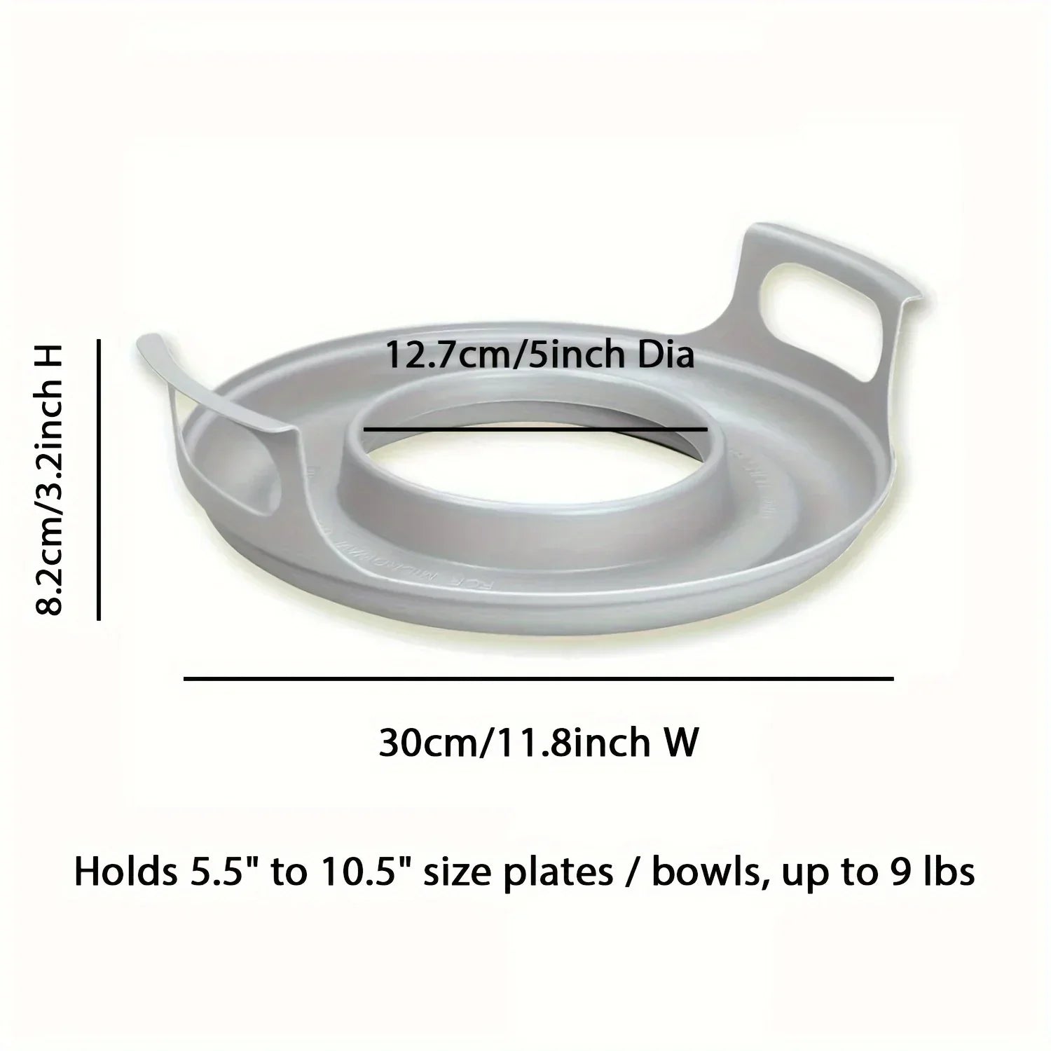 Microwave Caddy - with Handles Plastic