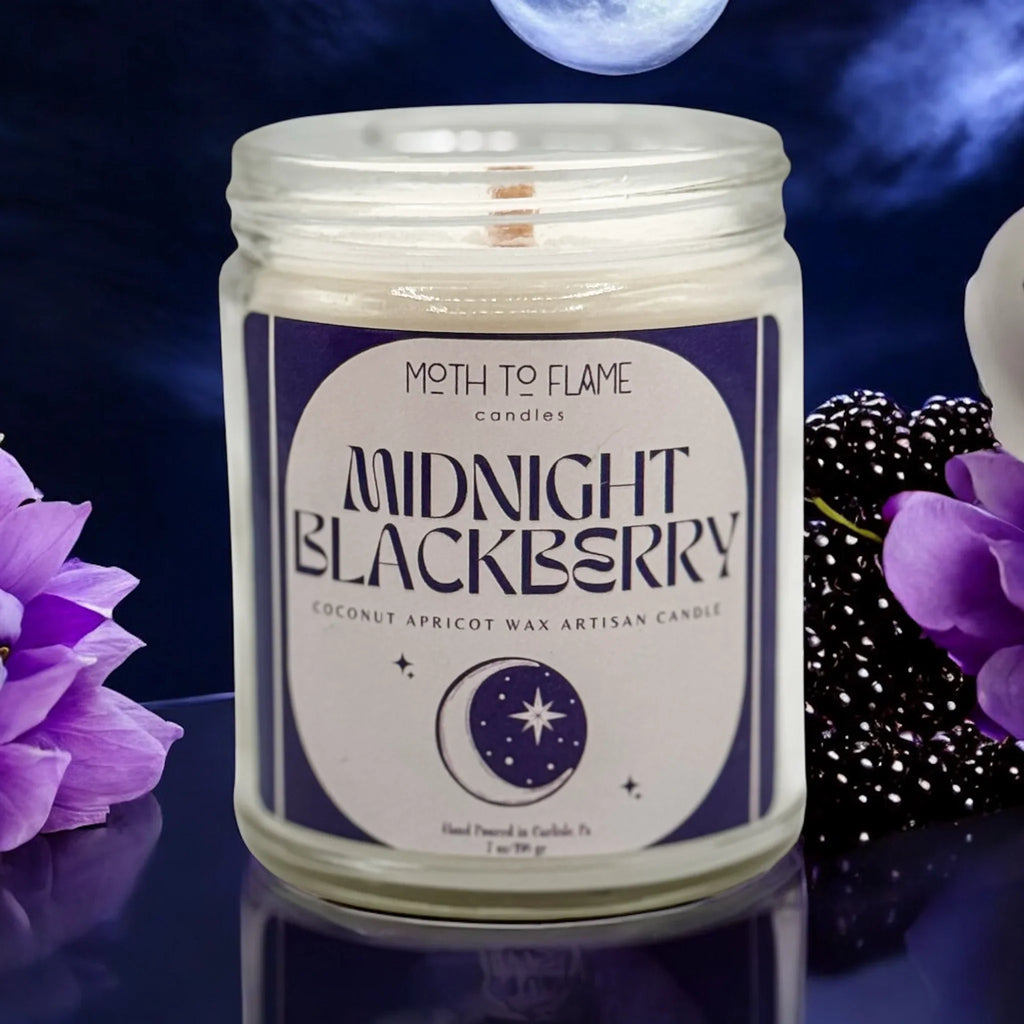 Midnight Blackberry – Oz Candle, top view - House Of Avana