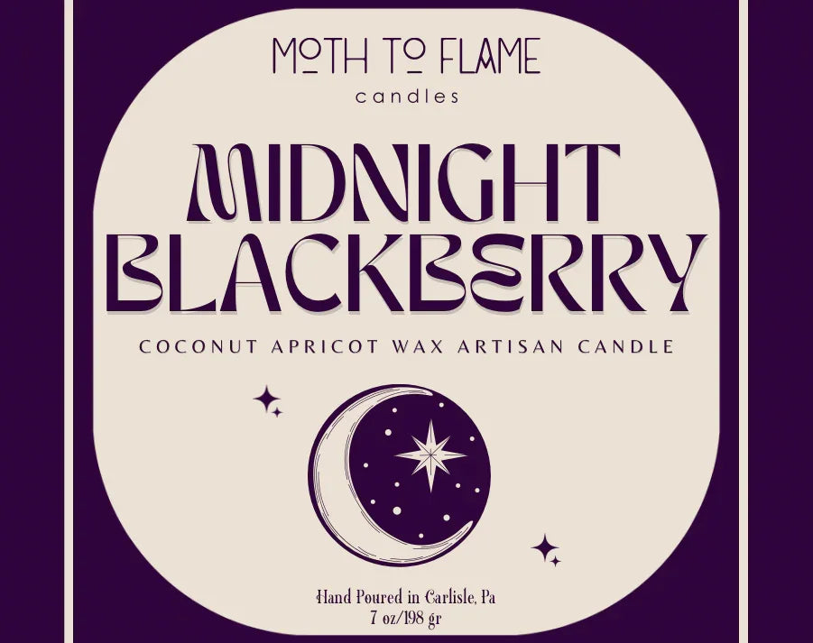 Midnight Blackberry – Oz Candle, angled view - House Of Avana