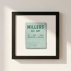 Millers All Day Framed Print