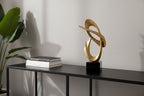 Modern Abstract Metal Sculpture Set – Minimalist Geometric Desk & Home Decor Ornament | Abstract Sculpture | scale view | Abstract home decor | House of Avana