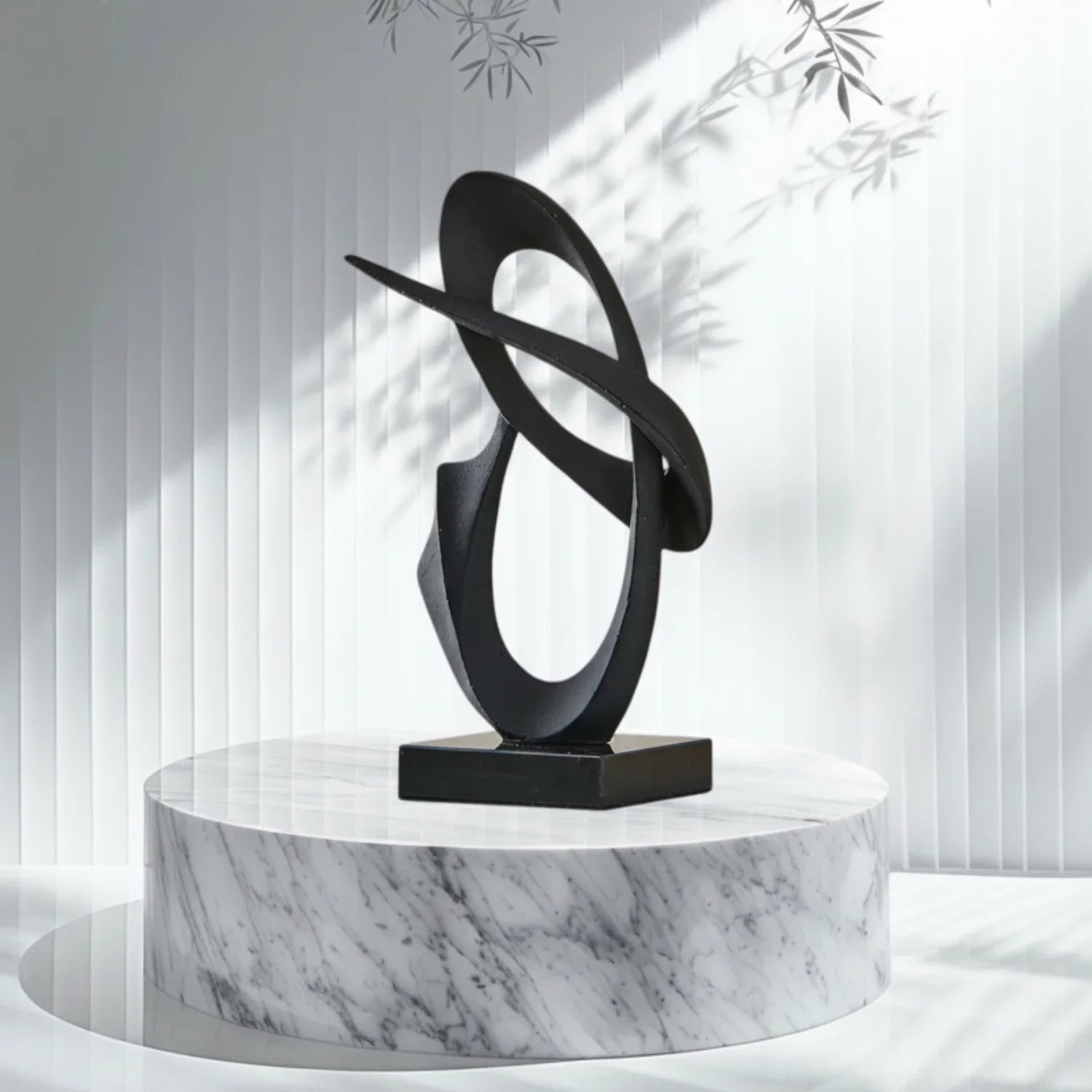 Modern Abstract Metal Sculpture Set – Minimalist Geometric Desk & Home Decor Ornament | Abstract Sculpture | room setting | Abstract home decor | House of Avana