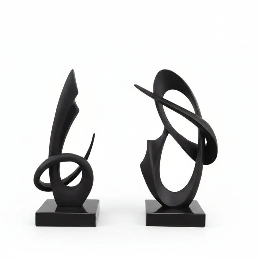 Modern Abstract Metal Sculpture Set – Minimalist Geometric Desk & Home Decor Ornament | Abstract Sculpture | product view 23 | Abstract home decor | House of Avana